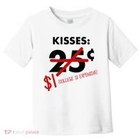 25 Cent Kisses College Is Expensive Retro  Toddler T-Shirt thumb 0