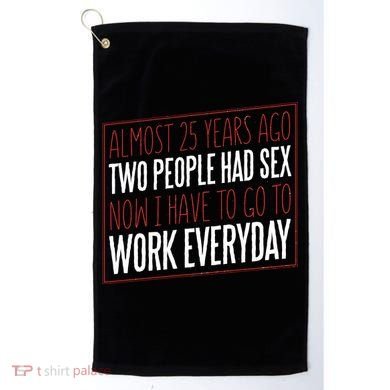 25th Birthday Funny Golf Towel