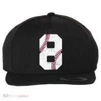 2016 8th Birthday Gift 8 Years Old Baseball Eighth Wool Snapback Cap thumb 0