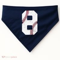 2016 8th Birthday Gift 8 Years Old Baseball Eighth USA-Made Doggie Bandana thumb 0
