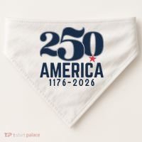 250 America 1776-2026 USA-Made Doggie Bandana thumb 0
