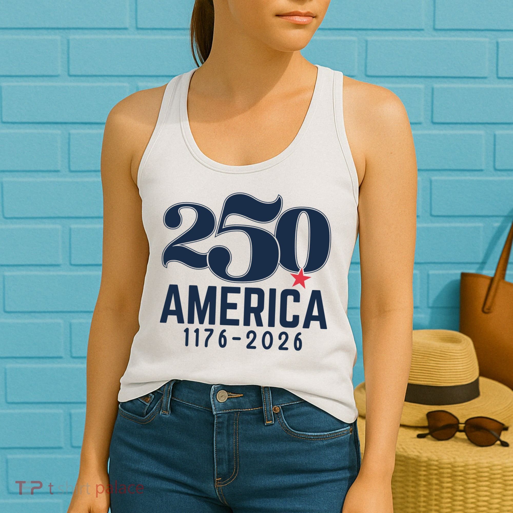250 America 1776-2026 Women's Tank Top