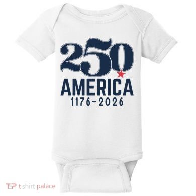 250 America 1776-2026 Baby Bodysuit