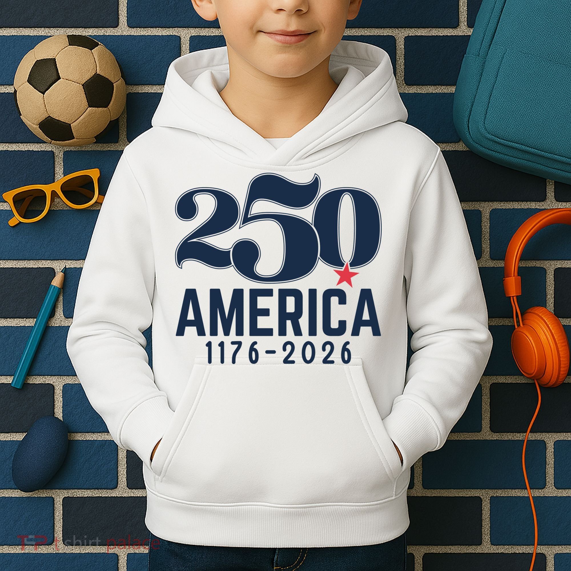 250 America 1776-2026 Kids Hoodie