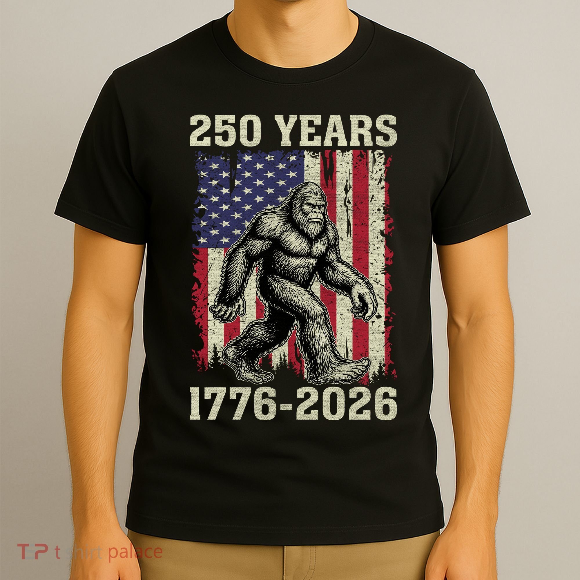 250th Anniversary 1776-2026 Big Foot USA 250 Years T-Shirt
