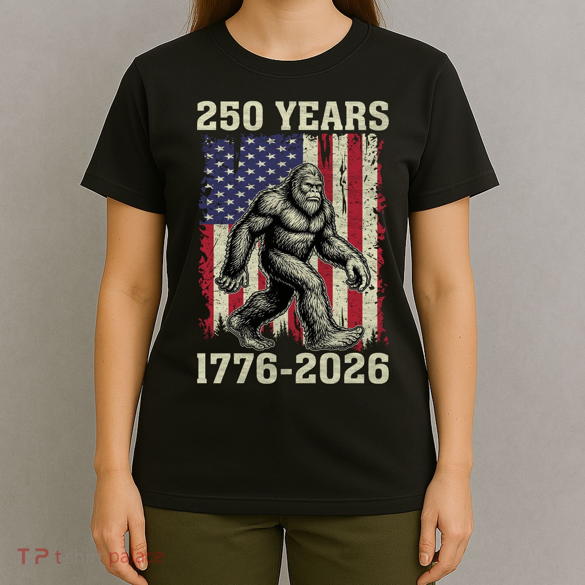 250th Anniversary 1776-2026 Big Foot USA 250 Years T-Shirt