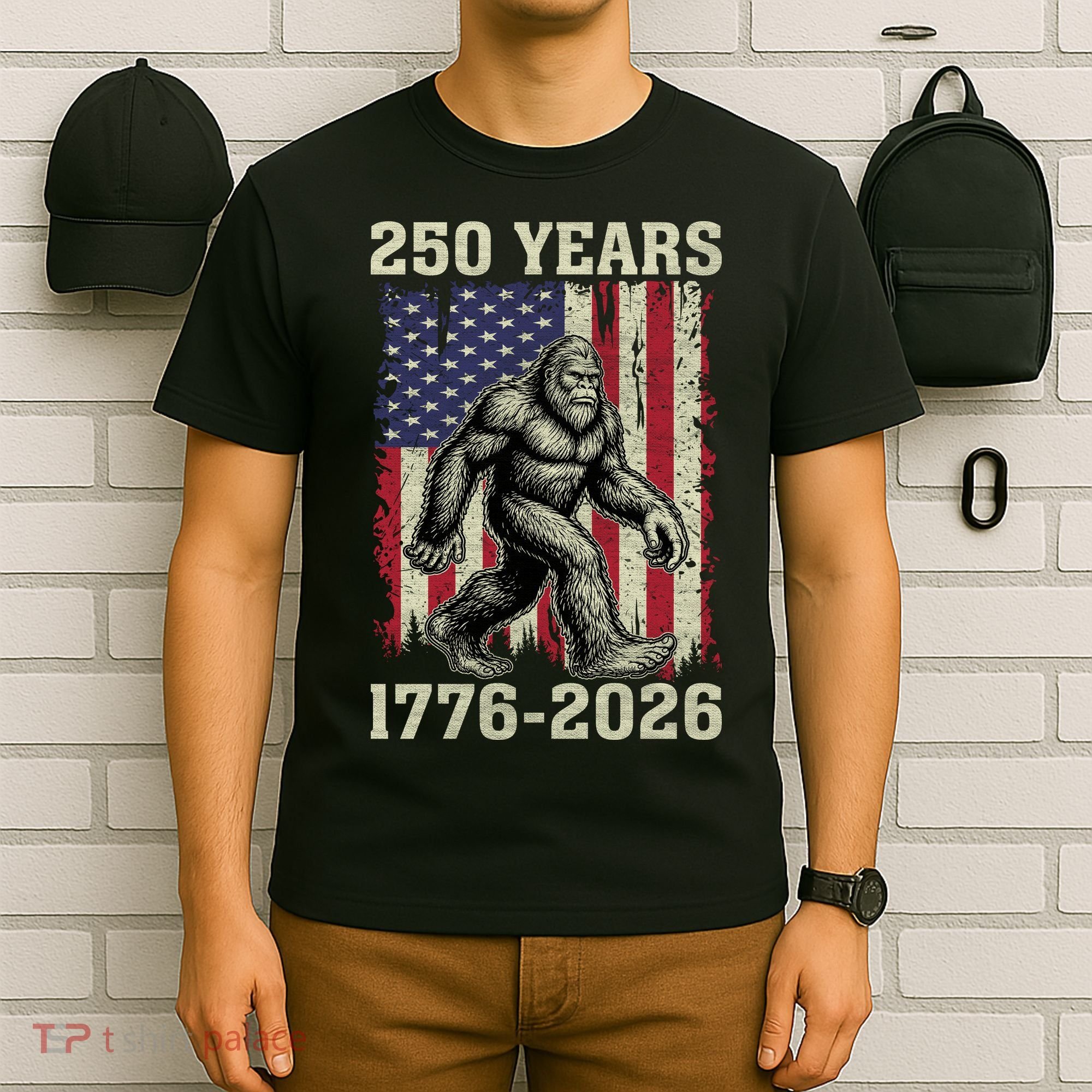 250th Anniversary 1776-2026 Big Foot USA 250 Years T-Shirt