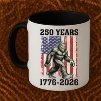 250th Anniversary 1776-2026 Big Foot USA 250 Years Coffee Mug thumb 2