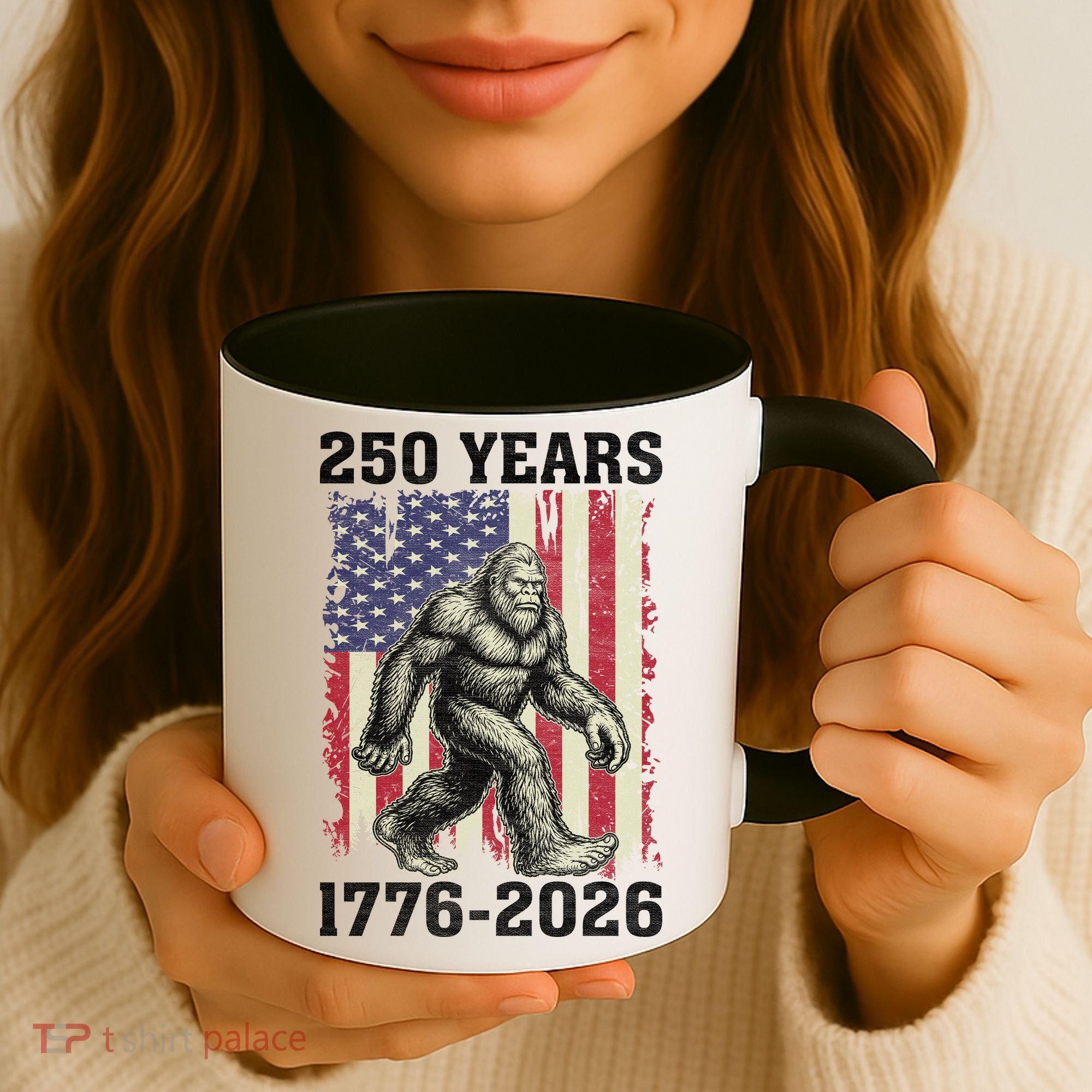 250th Anniversary 1776-2026 Big Foot USA 250 Years Coffee Mug