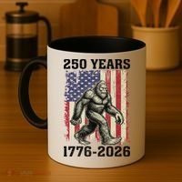 250th Anniversary 1776-2026 Big Foot USA 250 Years Coffee Mug thumb 4