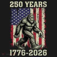 250th Anniversary 1776-2026 Big Foot USA 250 Years Women's Hoodie thumb 2