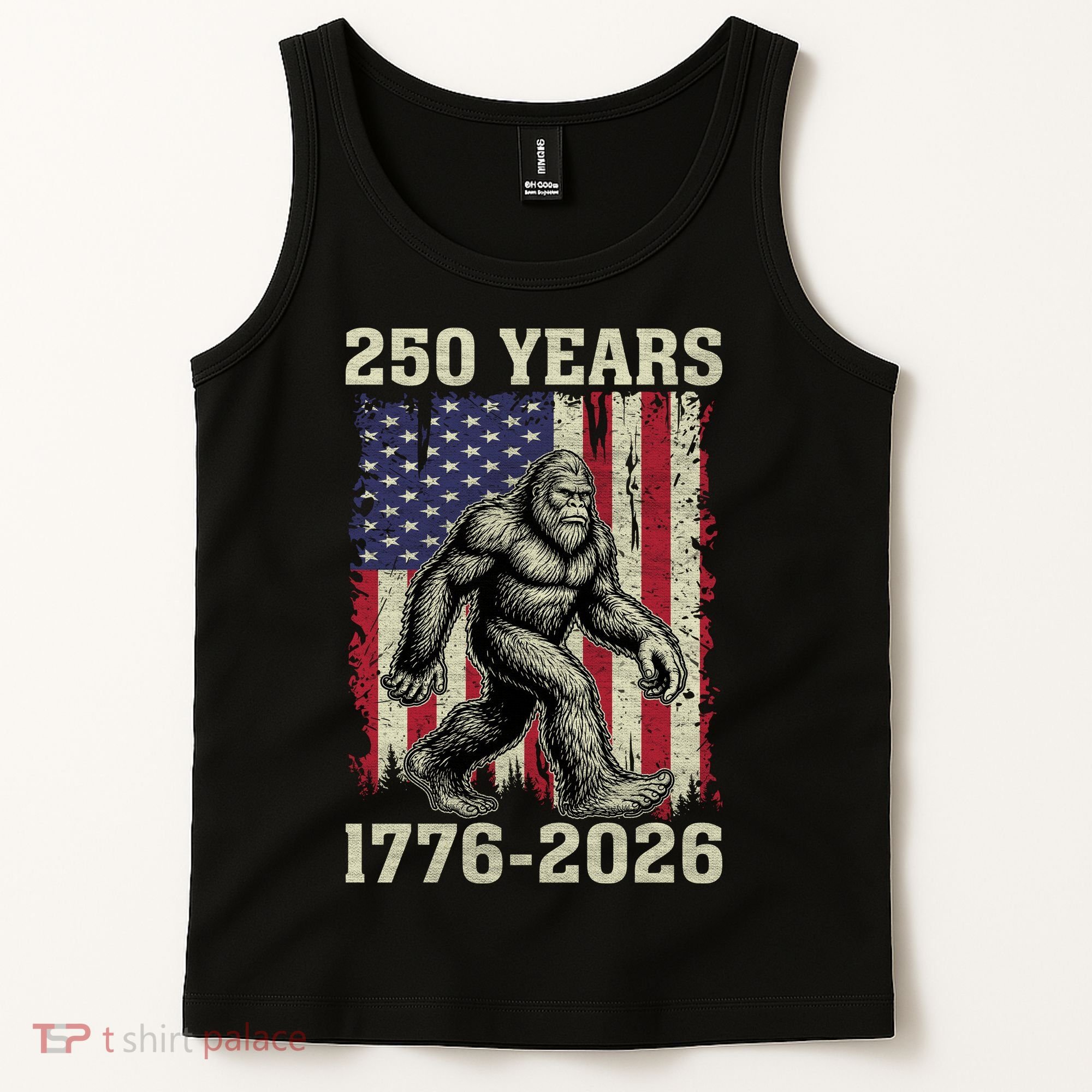 250th Anniversary 1776-2026 Big Foot USA 250 Years Tank Top