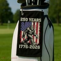 250th Anniversary 1776-2026 Big Foot USA 250 Years Golf Towel thumb 2