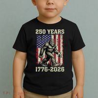 250th Anniversary 1776-2026 Big Foot USA 250 Years Toddler T-Shirt thumb 2