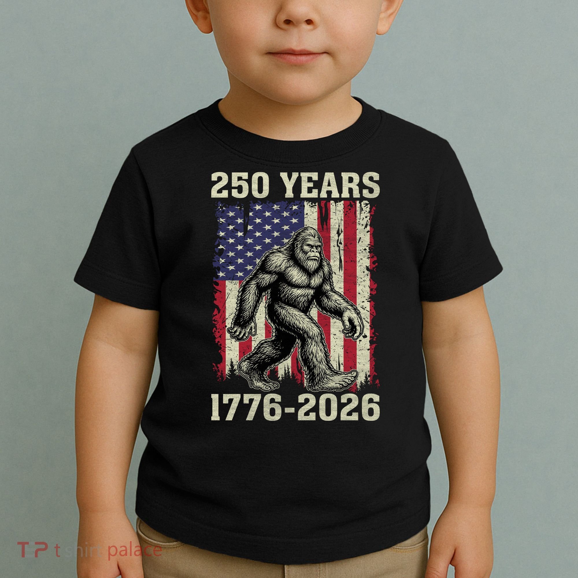 250th Anniversary 1776-2026 Big Foot USA 250 Years Toddler T-Shirt