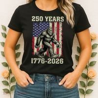 250th Anniversary 1776-2026 Big Foot USA 250 Years Women's T-Shirt thumb 2