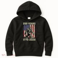 250th Anniversary 1776-2026 Big Foot USA 250 Years Kids Hoodie thumb 0