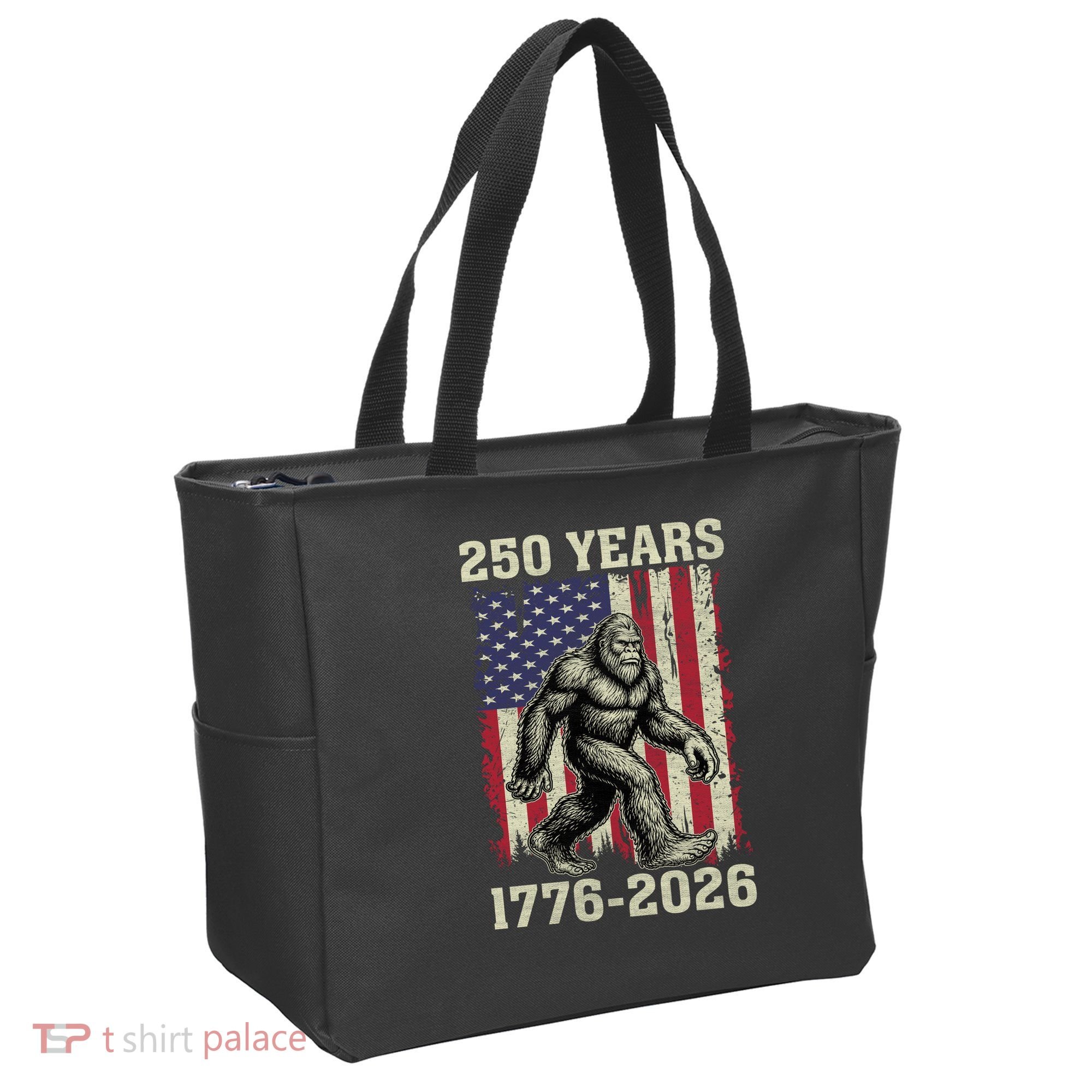 250th Anniversary 1776-2026 Big Foot USA 250 Years Tote Bag