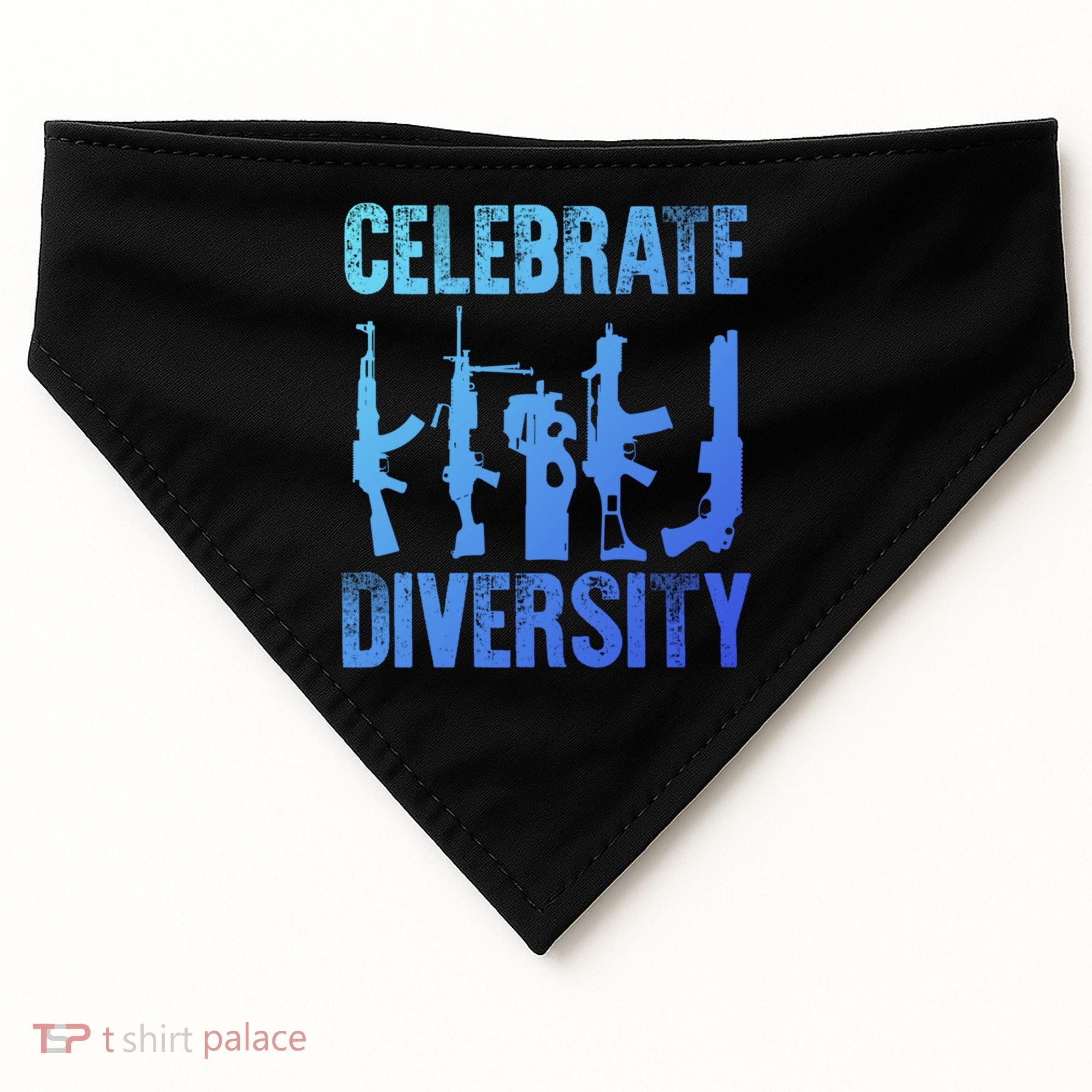 2Nd Adt 2A Pro Guns Celebrate Diversity Cool Gift USA-Made Doggie Bandana