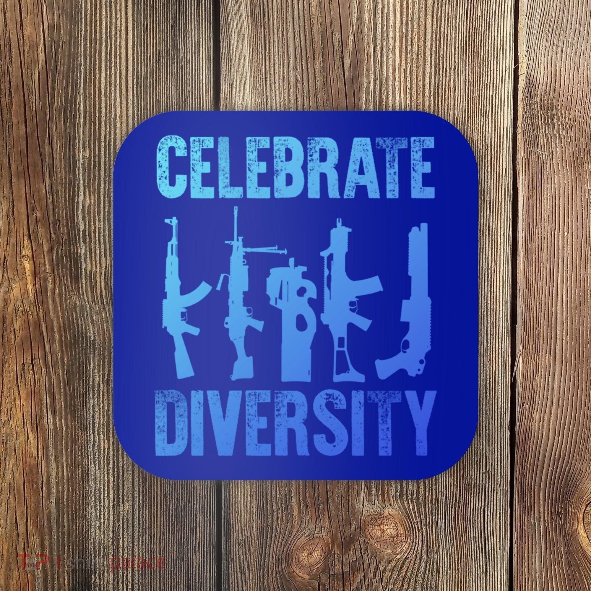 2Nd Adt 2A Pro Guns Celebrate Diversity Cool Gift Coaster