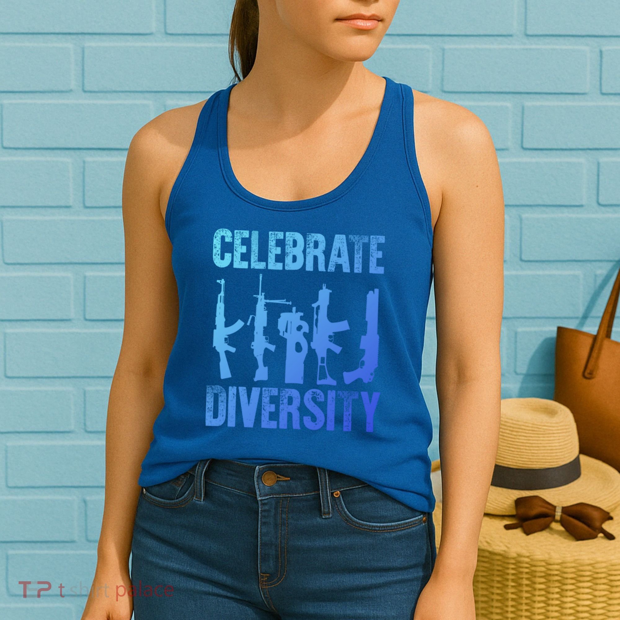 2Nd Adt 2A Pro Guns Celebrate Diversity Cool Gift Women's Tank Top