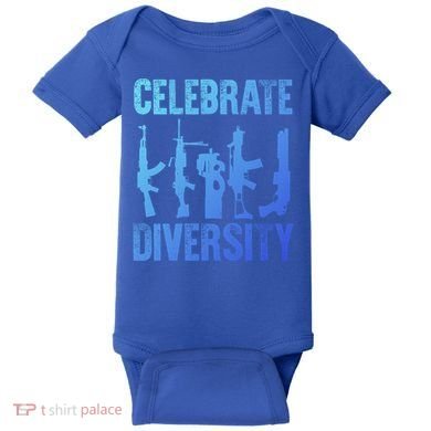 2Nd Adt 2A Pro Guns Celebrate Diversity Cool Gift Baby Bodysuit