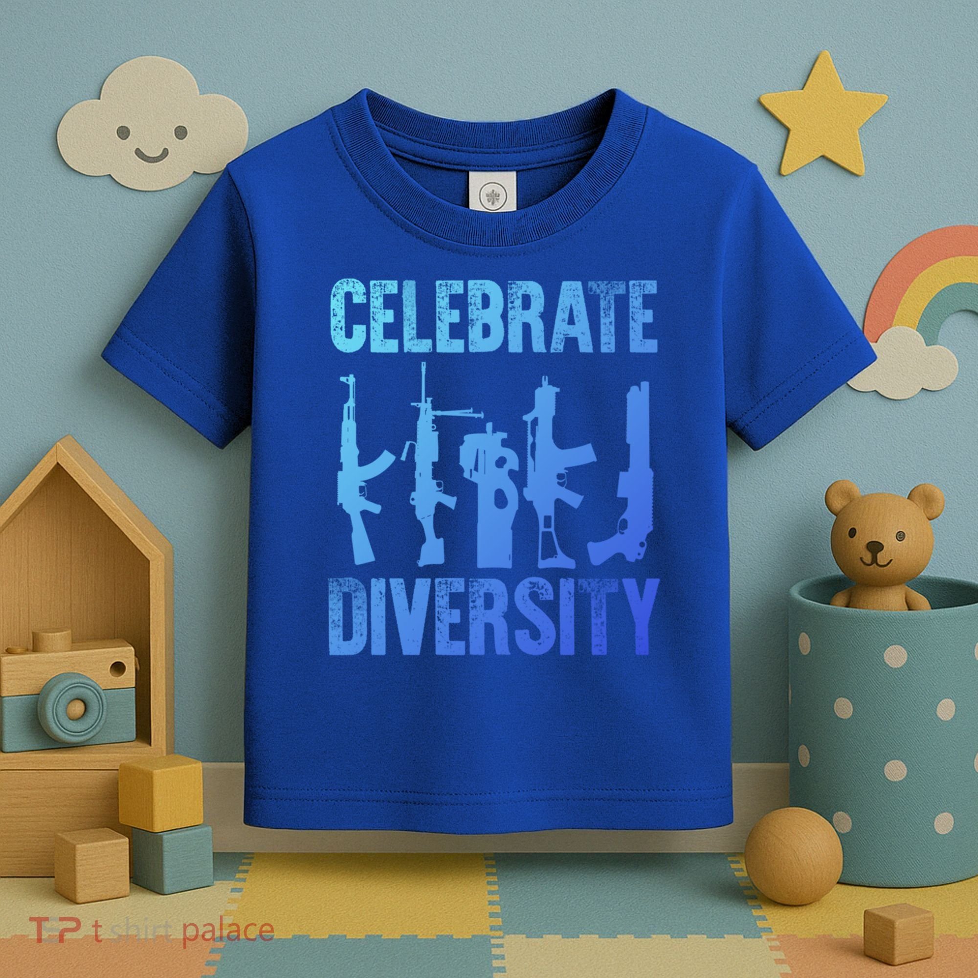 2Nd Adt 2A Pro Guns Celebrate Diversity Cool Gift Toddler T-Shirt