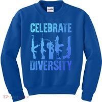 2Nd Adt 2A Pro Guns Celebrate Diversity Cool Gift Kids Sweatshirt thumb 0