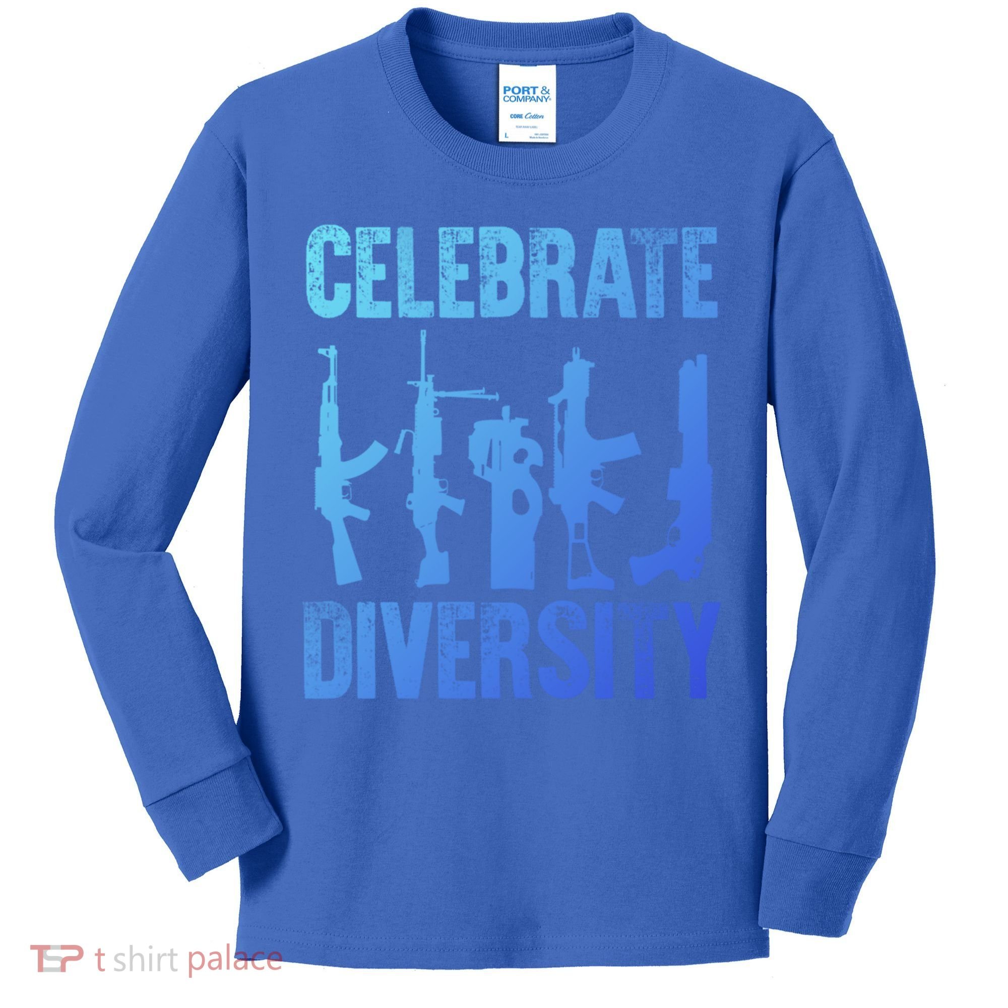 2Nd Adt 2A Pro Guns Celebrate Diversity Cool Gift Kids Long Sleeve Shirt