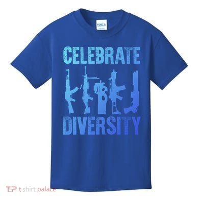 2Nd Adt 2A Pro Guns Celebrate Diversity Cool Gift Kids T-Shirt