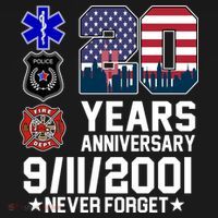 20th Anniversary 9/11/2001 Never Forget 911 Backpack thumb 2