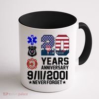 20th Anniversary 9/11/2001 Never Forget 911 Coffee Mug thumb 1