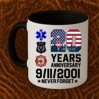 20th Anniversary 9/11/2001 Never Forget 911 Coffee Mug thumb 2