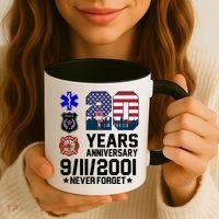 20th Anniversary 9/11/2001 Never Forget 911 Coffee Mug thumb 3