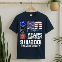 20th Anniversary 9/11/2001 Never Forget 911 T-Shirt thumb 2
