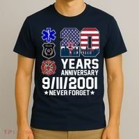 20th Anniversary 9/11/2001 Never Forget 911 T-Shirt thumb 3