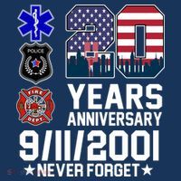 20th Anniversary 9/11/2001 Never Forget 911 Coaster thumb 2