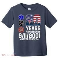 20th Anniversary 9/11/2001 Never Forget 911 Toddler T-Shirt thumb 0