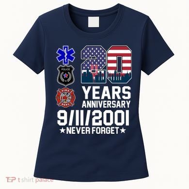 20th Anniversary 9/11/2001 Never Forget 911 Women's T-Shirt