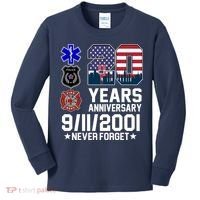 20th Anniversary 9/11/2001 Never Forget 911 Kids Long Sleeve Shirt thumb 0