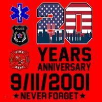 20th Anniversary 9/11/2001 Never Forget 911 Santa Hat thumb 1