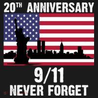 20th Anniversary 9/11 Tribute Never Forget US Flag New York Backpack thumb 2