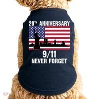 20th Anniversary 9/11 Tribute Never Forget US Flag New York Doggie Tank thumb 0