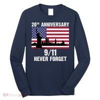 20th Anniversary 9/11 Tribute Never Forget US Flag New York Long Sleeve Shirt thumb 0