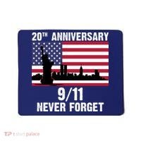 20th Anniversary 9/11 Tribute Never Forget US Flag New York Mousepad thumb 0