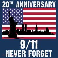 20th Anniversary 9/11 Tribute Never Forget US Flag New York Women's Tank Top thumb 5