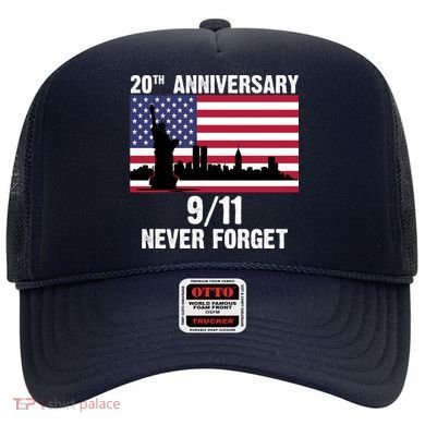 20th Anniversary 9/11 Tribute Never Forget US Flag New York Hat