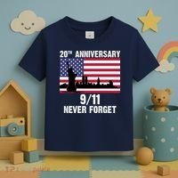 20th Anniversary 9/11 Tribute Never Forget US Flag New York Toddler T-Shirt thumb 3