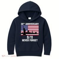 20th Anniversary 9/11 Tribute Never Forget US Flag New York Kids Hoodie thumb 0