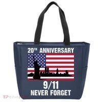 20th Anniversary 9/11 Tribute Never Forget US Flag New York Tote Bag thumb 0